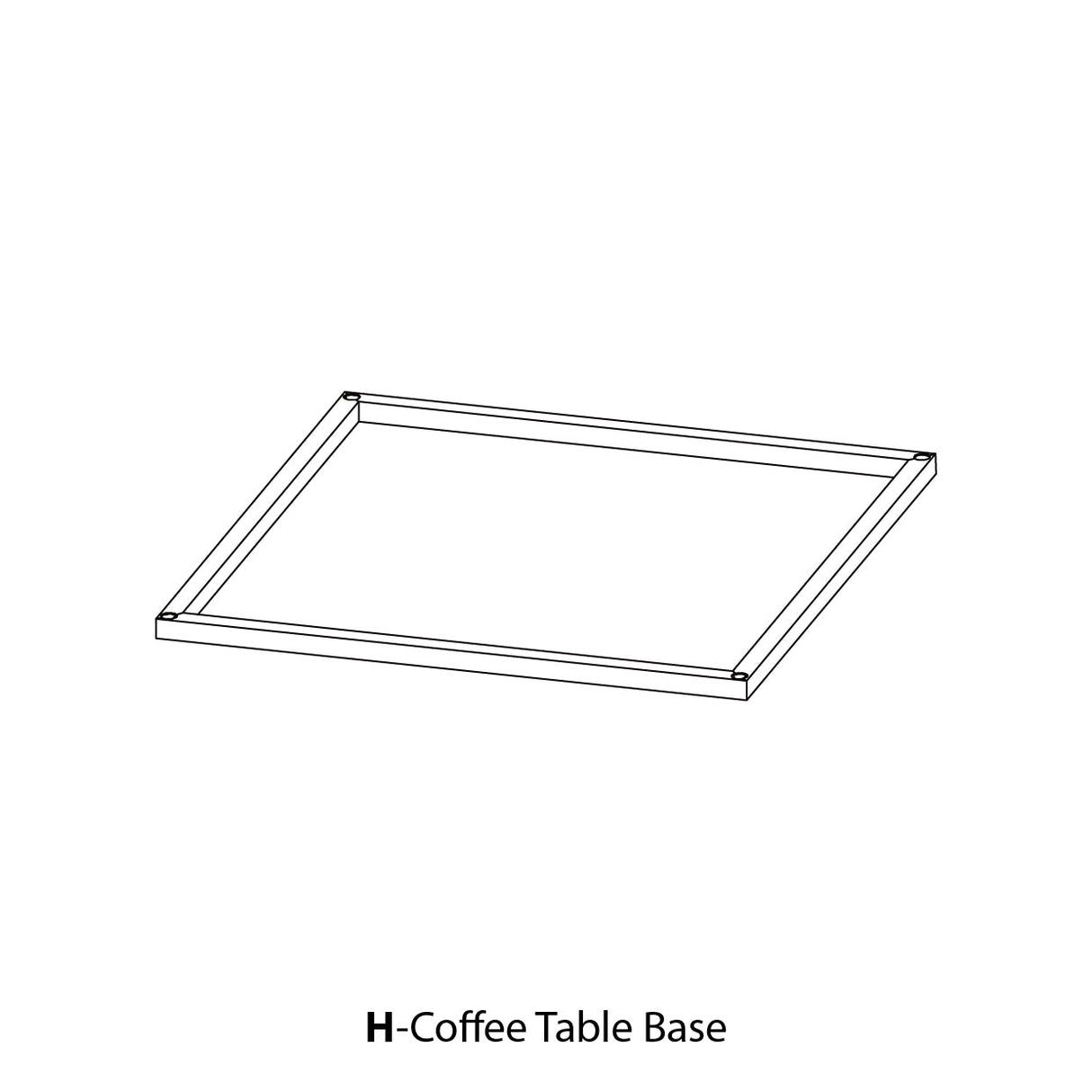 EP - FOH - Part H Coffee Table Base - Eagle Peak Custom Canopy Tent