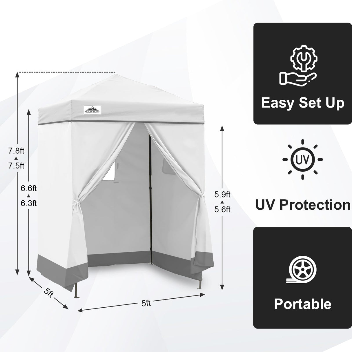 Flex Ultra Compact 5x5 Pop - up Canopy - Eagle Peak Custom Canopy Tent