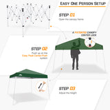 Slant Leg Pop up Canopy Tent, 10x10 Base 8x8 Top