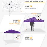 Slant Leg Pop up Canopy Tent, 10x10 Base 8x8 Top