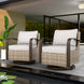 Coastal Vista Outdoor Swivel Wicker Rocker Chairs, Contains 2 Chairs