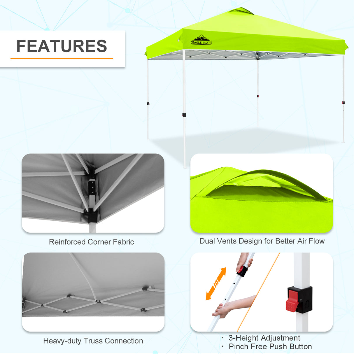 12x12 ft Pop Up Canopy Tent