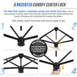 8x8 Pop Up Canopy Tent with Sidewall,8x8 Base 6x6 Top