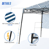 8x8 Pop Up Canopy Tent with Sidewall,8x8 Base 6x6 Top