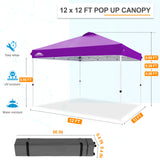 12x12 ft Pop Up Canopy Tent