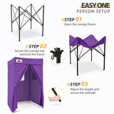 Flat Top 4x4 Pop-up Canopy Changing Room