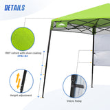 8x8 Pop Up Canopy Tent with Sidewall,8x8 Base 6x6 Top