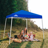 Slant Leg Pop up Canopy Tent, 10x10 Base 8x8 Top