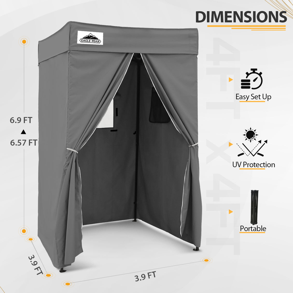 Flat Top 4x4 Pop-up Canopy Changing Room