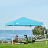 Slant Leg Pop up Canopy Tent, 10x10 Base 8x8 Top