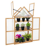 Garden Cold Frame Greenhouse with Adjustable Shelf, 27x16x52 in - Eagle Peak Custom Canopy Tent