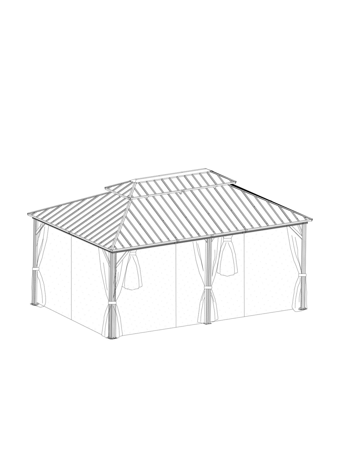 GB01 - 216MW - Frame - Eagle Peak Custom Canopy Tent