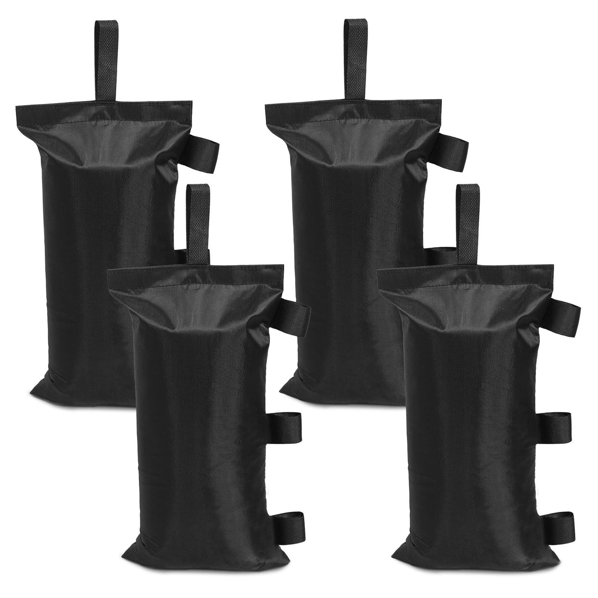 Heavy Duty Weight Bags 4 - Pack, Black (Sand Not Included) - Eagle Peak Canopy and Outdoor Products