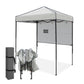 Instant Pop Up Canopy with Adjustable Sun Wall 6x4 ft - Eagle Peak Custom Canopy Tent