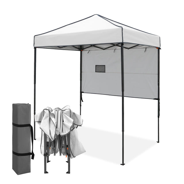 Instant Pop Up Canopy with Adjustable Sun Wall 6x4 ft - Eagle Peak Custom Canopy Tent