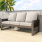 Natural Cedar Patio Furniture, 3 Seat Cedar Outdoor Sofa - Eagle Peak Custom Canopy Tent