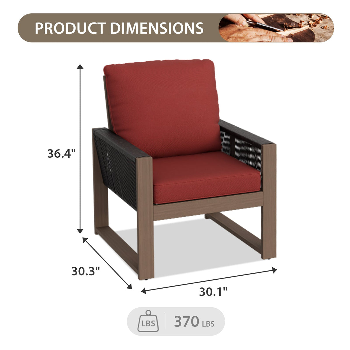 Natural Cedar Patio Furniture, Cedar Chair, 2 Piece - Eagle Peak Custom Canopy Tent