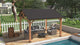 13x11 Cedar Wood Gazebo Hardtop Gazebo