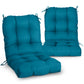 Tufted Outdoor/Indoor Seat/Back Chair Cushion, Set of 2, 42'' x 21'' - Eagle Peak Custom Canopy Tent