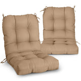 Tufted Outdoor/Indoor Seat/Back Chair Cushion, Set of 2, 42'' x 21'' - Eagle Peak Custom Canopy Tent