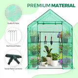 Walk In 3 - Tier Greenhouse with Wire Shelves, 56"x56"x76" - Eagle Peak Custom Canopy Tent