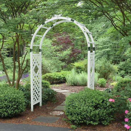 Wood Arbor Garden Trellis Archway, 92 in Wedding Arch - Eagle Peak Custom Canopy Tent