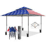 13x13 Straight Leg Pop Up Canopy Tent with 169 sqft of Shade