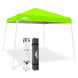 Slant Leg Pop up Canopy Tent, 10x10 Base 8x8 Top