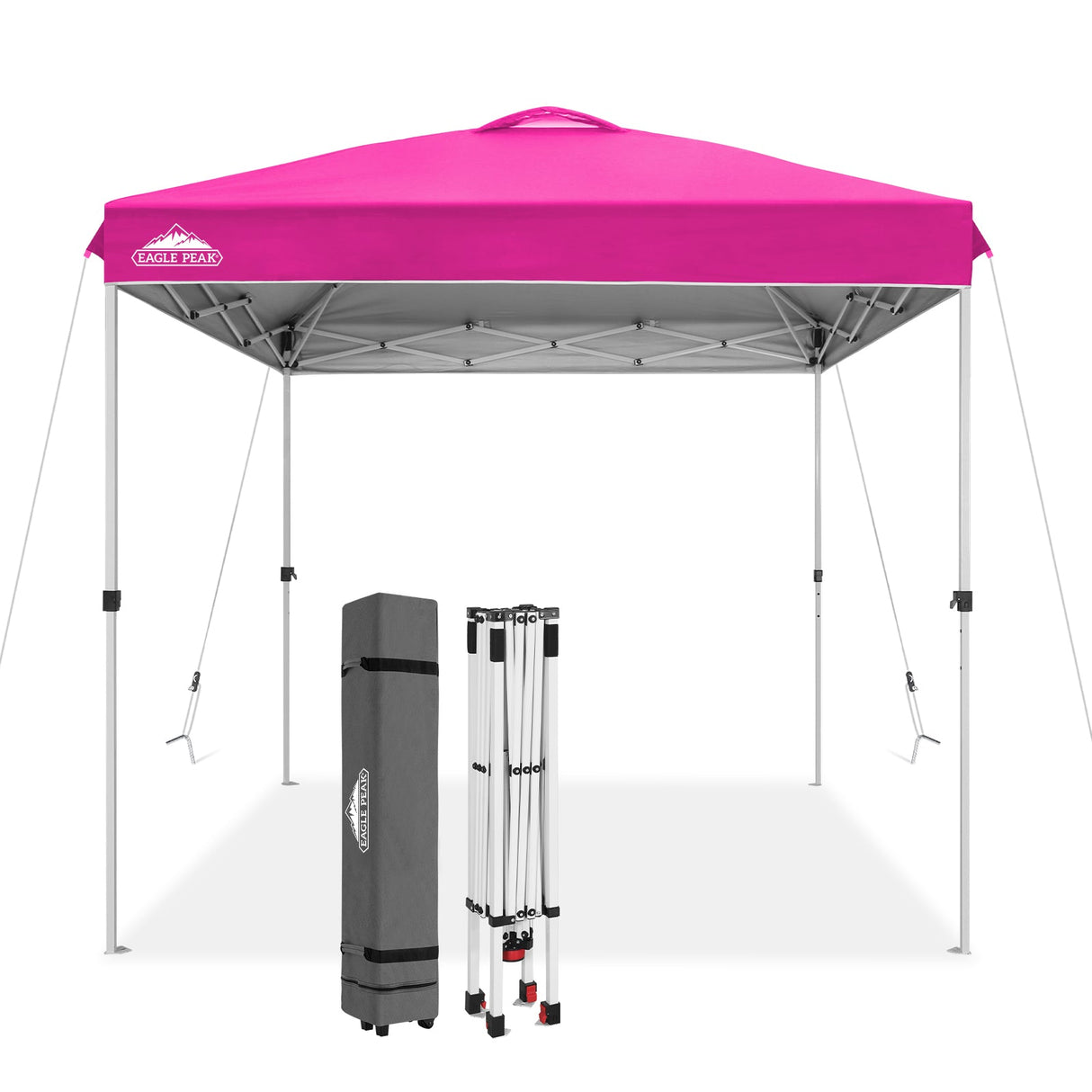 8x8 Pop Up Straight Leg Canopy with Wheeled Bag